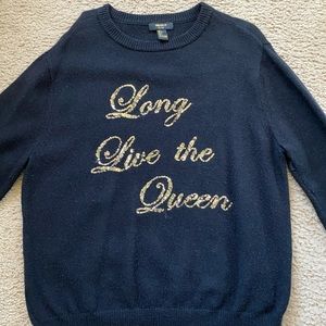 Forever 21 super soft black and gold sweater